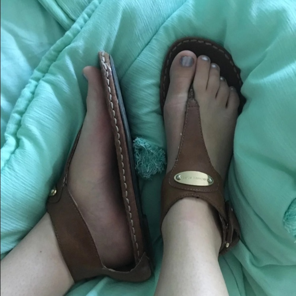 Michael Kors leather sandals